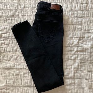 Hollister Black High Rise Super Skinny Jeans